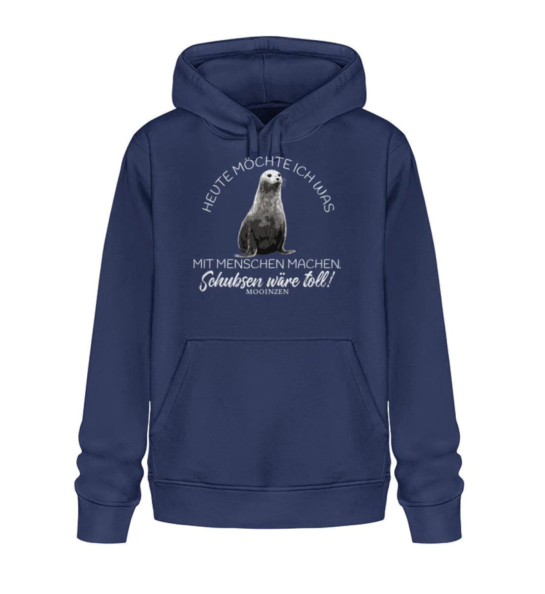 Heute möchte ich etwas mit Menschen machen · Unisex Bio Hoodie - Image 3
