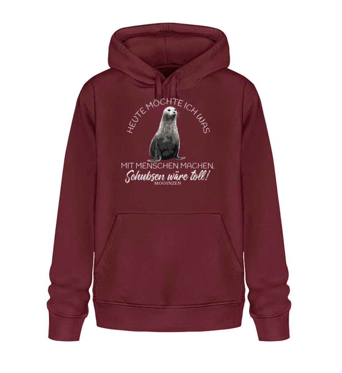 Heute möchte ich etwas mit Menschen machen · Unisex Bio Hoodie - Image 4