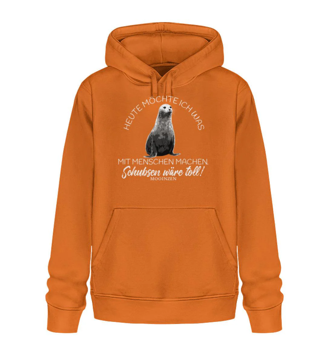 Heute möchte ich etwas mit Menschen machen · Unisex Bio Hoodie - Image 5