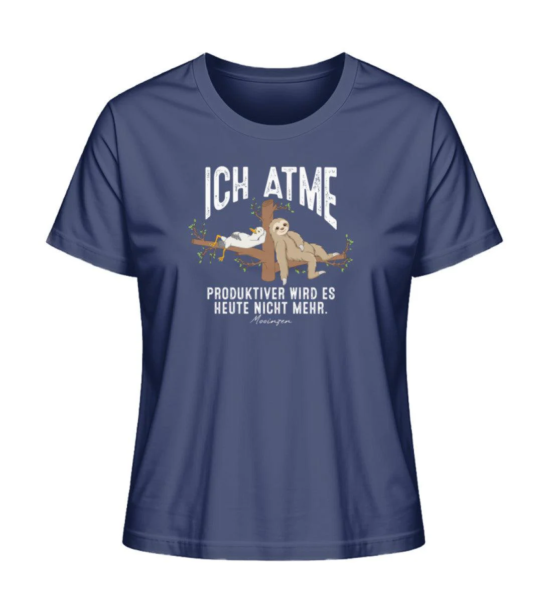 Ich atme Möwe Faultier   · Damen Premium Bio T-Shirt 2.0 - Image 3