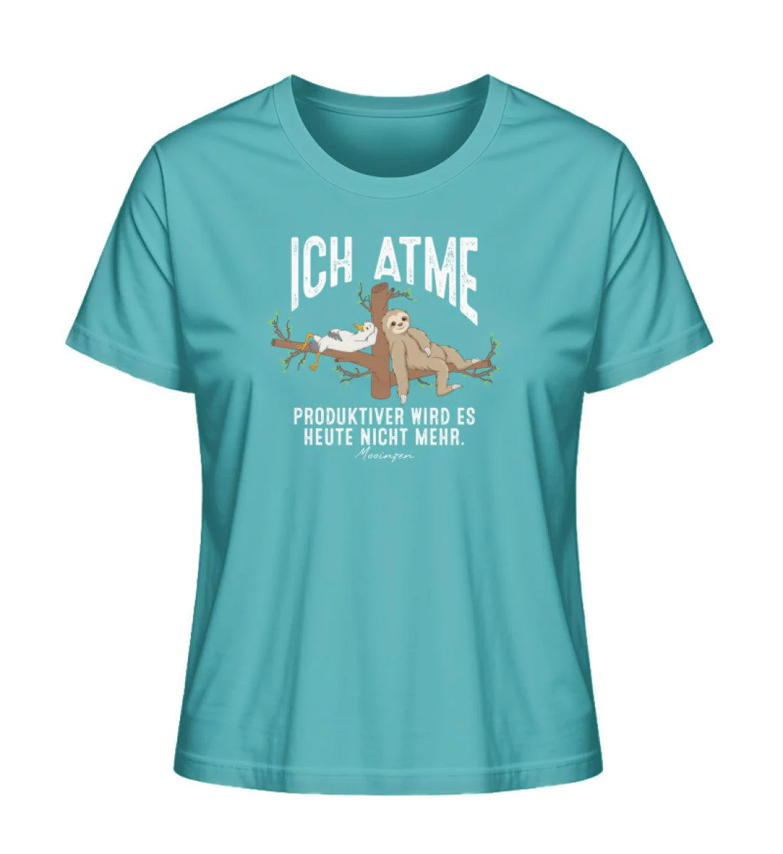 Ich atme Möwe Faultier   · Damen Premium Bio T-Shirt 2.0 - Image 6