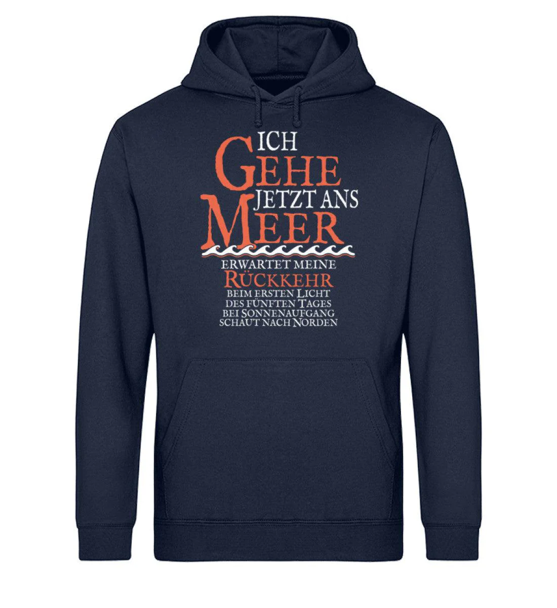 Ich gehe jetzt ans Meer · Unisex Bio Hoodie - Image 2