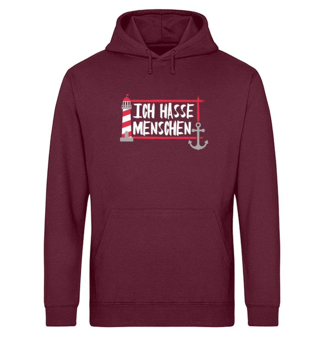 Ich hasse Menschen · Unisex Bio Hoodie - Image 2