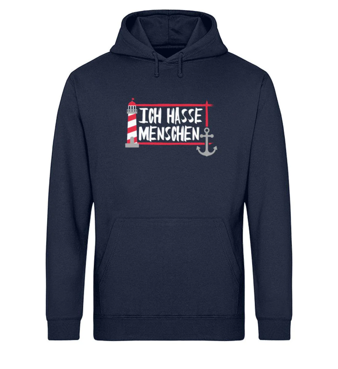 Ich hasse Menschen · Unisex Bio Hoodie - Image 3