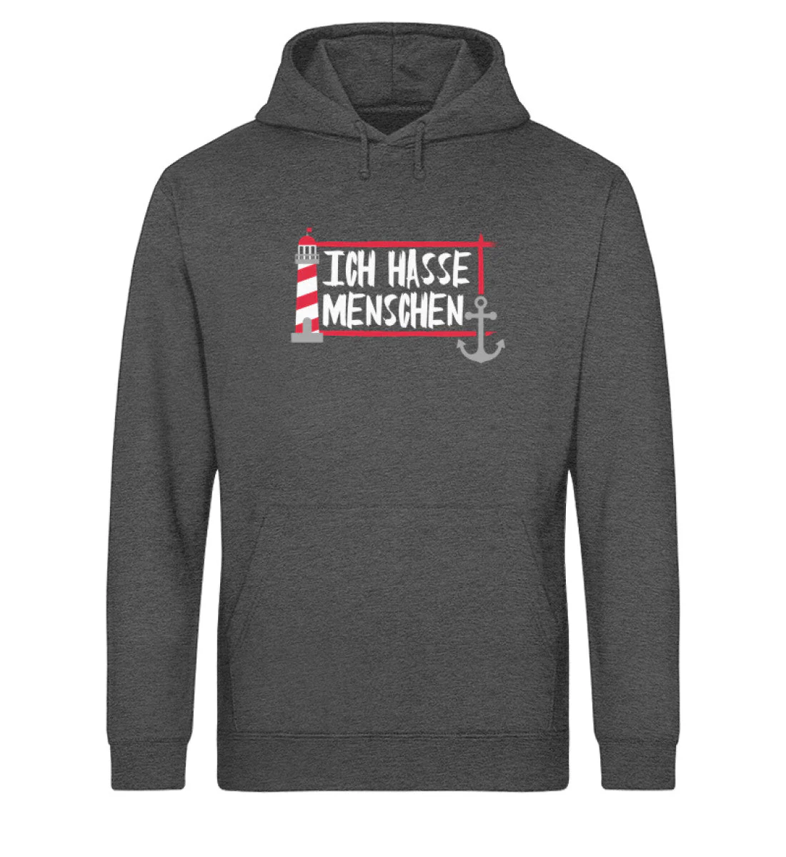 Ich hasse Menschen · Unisex Bio Hoodie - Image 4
