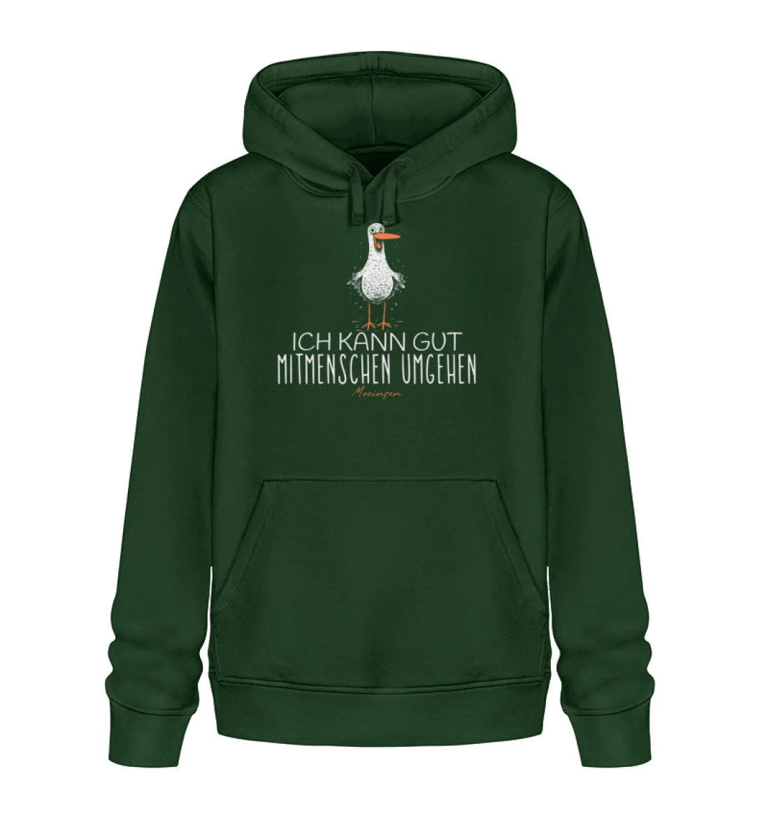 Ich kann gut Mitmenschen umgehen! · Unisex Bio Hoodie - Image 2