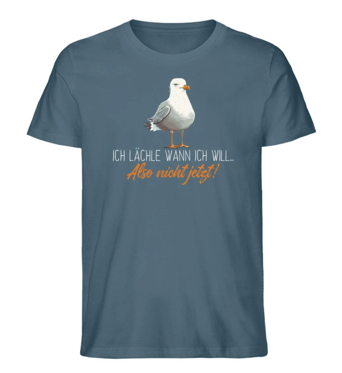Ich lächle wann ich will · Herren Premium Bio T-Shirt - Image 4