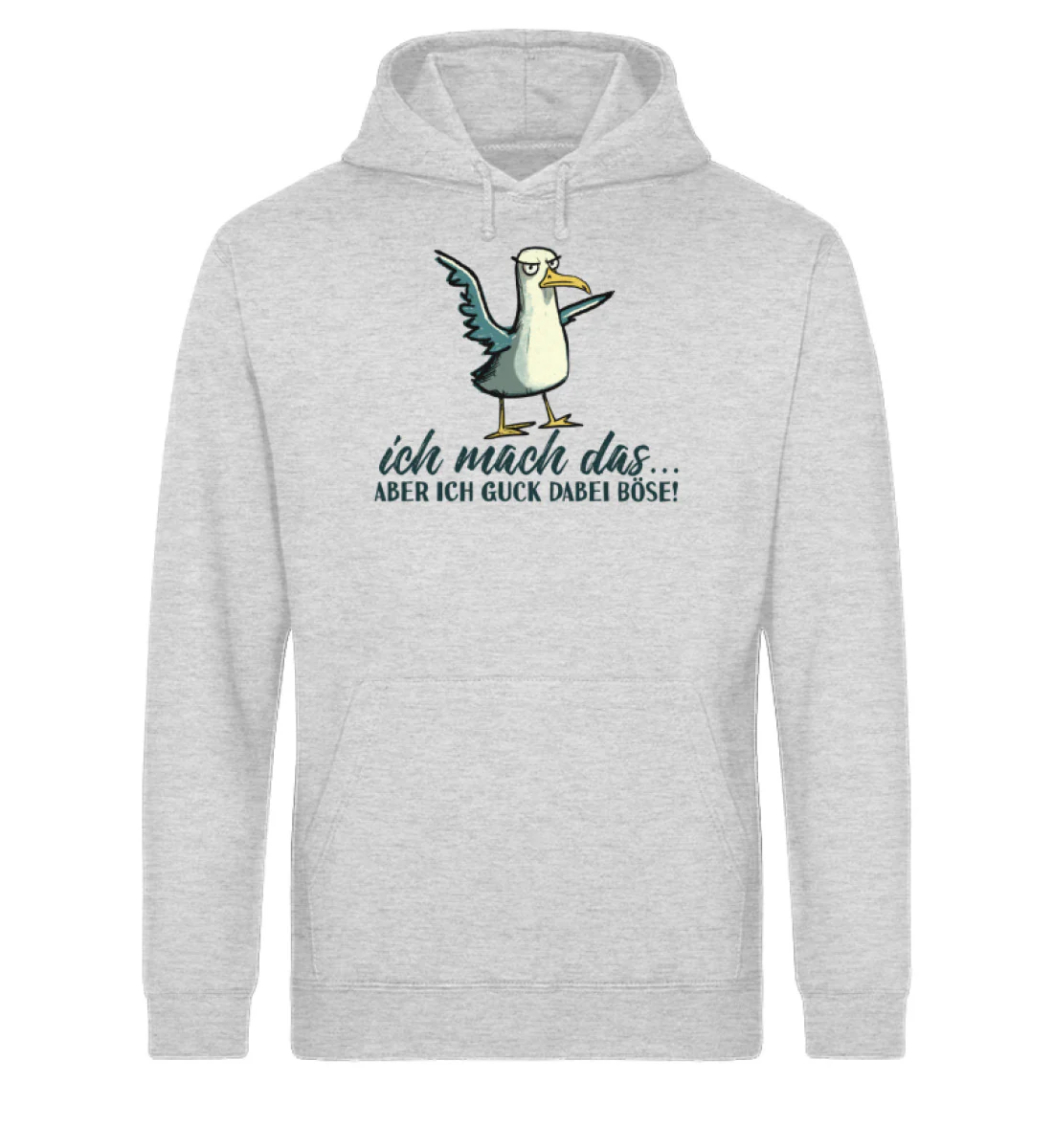 Ich mach das... guck aber böse · Unisex Bio Hoodie - Image 2