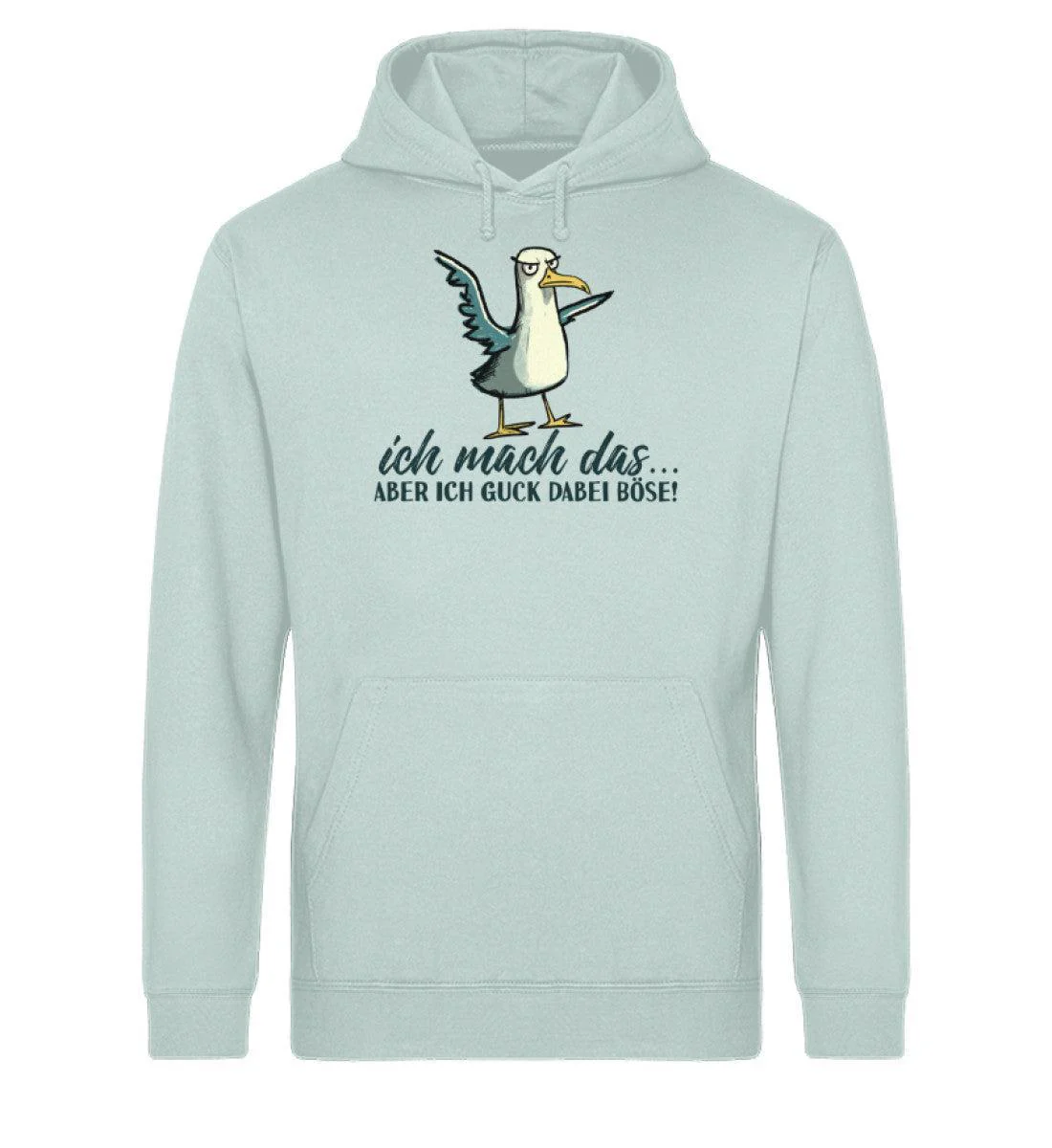 Ich mach das... guck aber böse · Unisex Bio Hoodie - Image 4