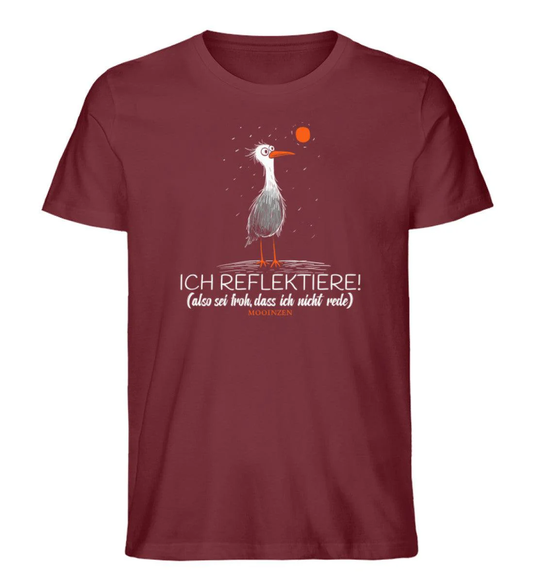 Ich reflektiere.. sei froh, dass ich nicht rede! · Herren Premium Bio T-Shirt - Image 4