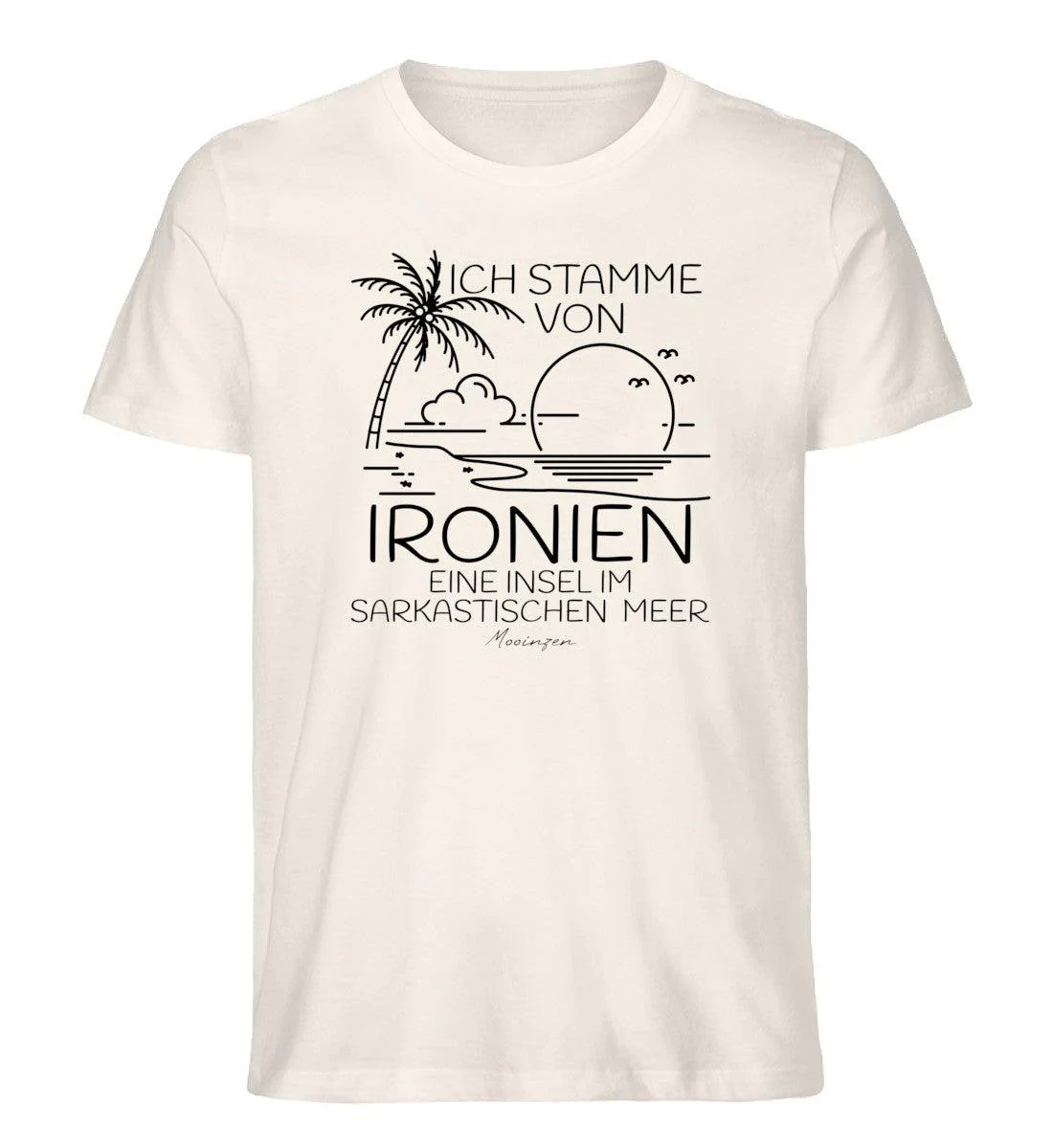Ich stamme von Ironien im Sarkastischen Meer · Herren Premium Bio T-Shirt - Image 2