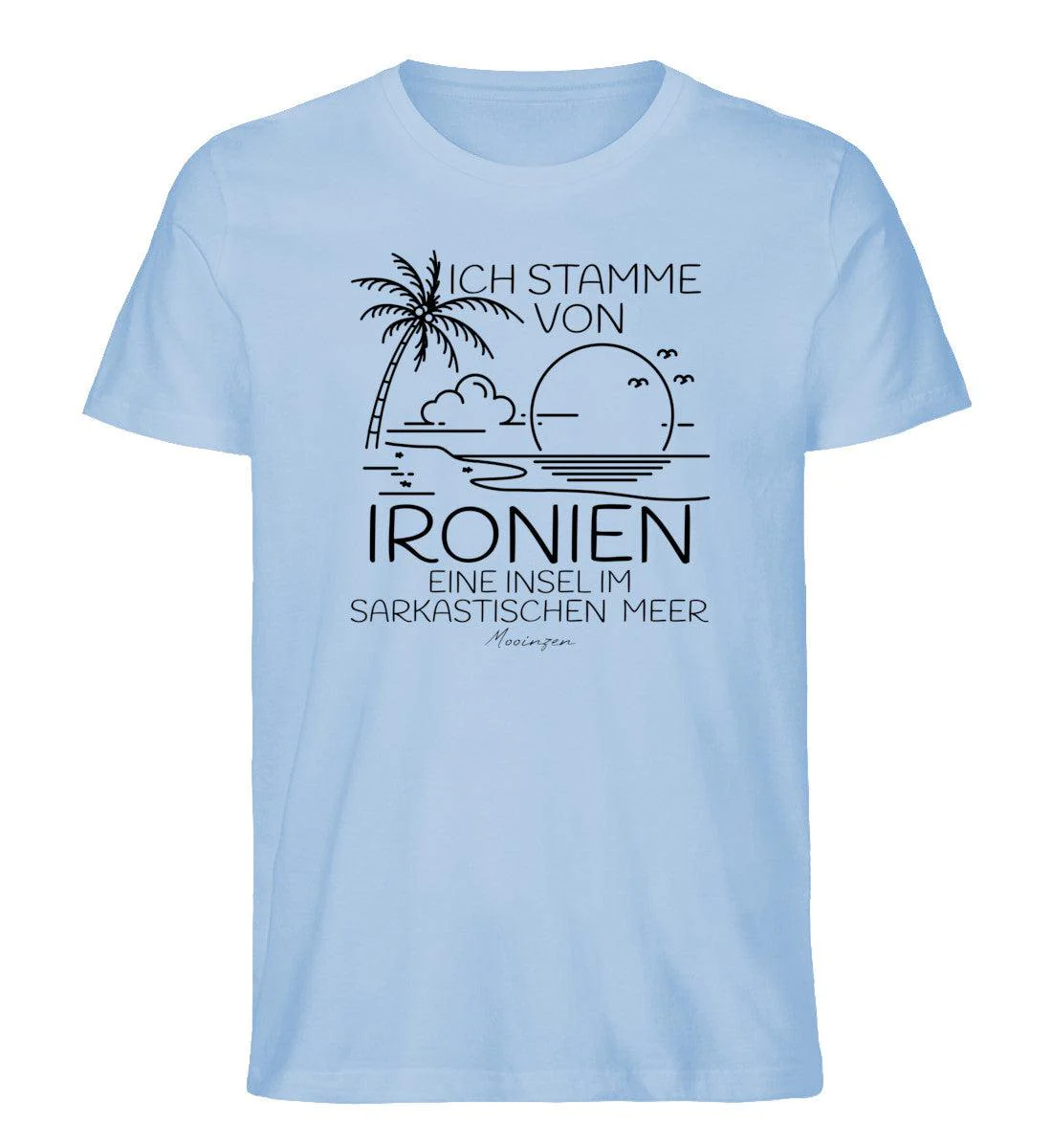 Ich stamme von Ironien im Sarkastischen Meer · Herren Premium Bio T-Shirt - Image 3
