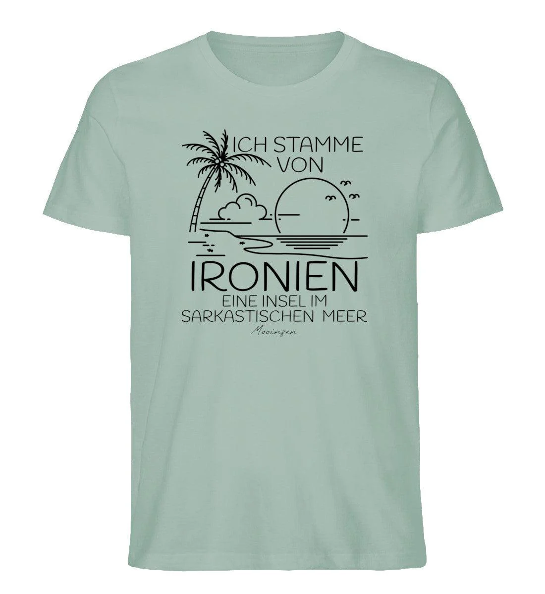 Ich stamme von Ironien im Sarkastischen Meer · Herren Premium Bio T-Shirt - Image 5