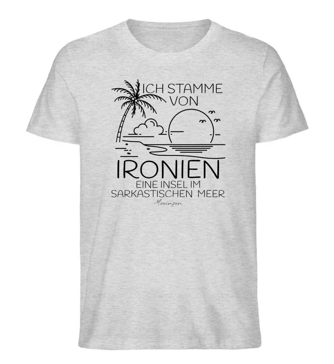 Ich stamme von Ironien im Sarkastischen Meer · Herren Premium Bio T-Shirt - Image 6