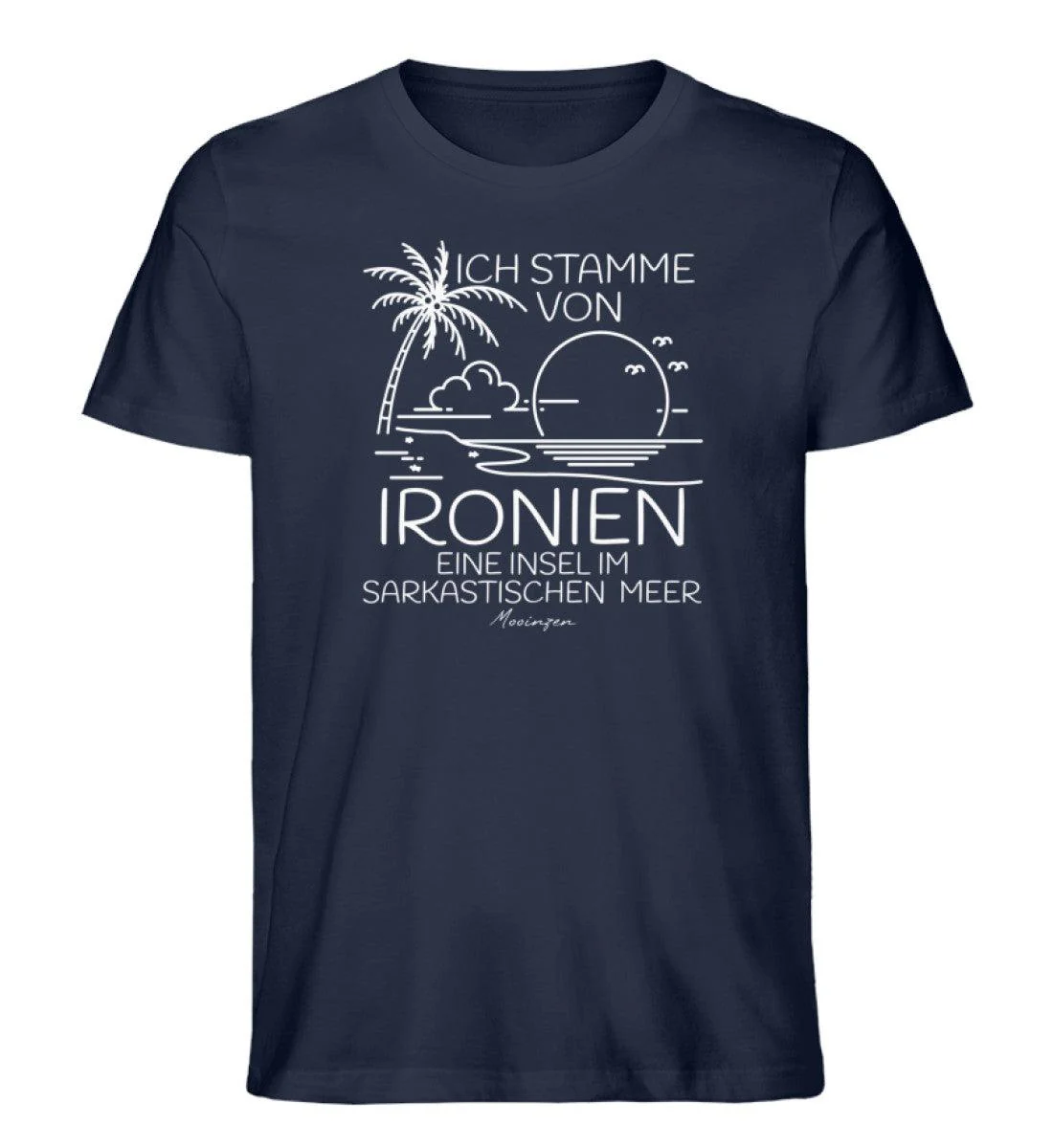 Ich stamme von Ironien Sarkastischen Meer · Herren Premium Bio T-Shirt - Image 2