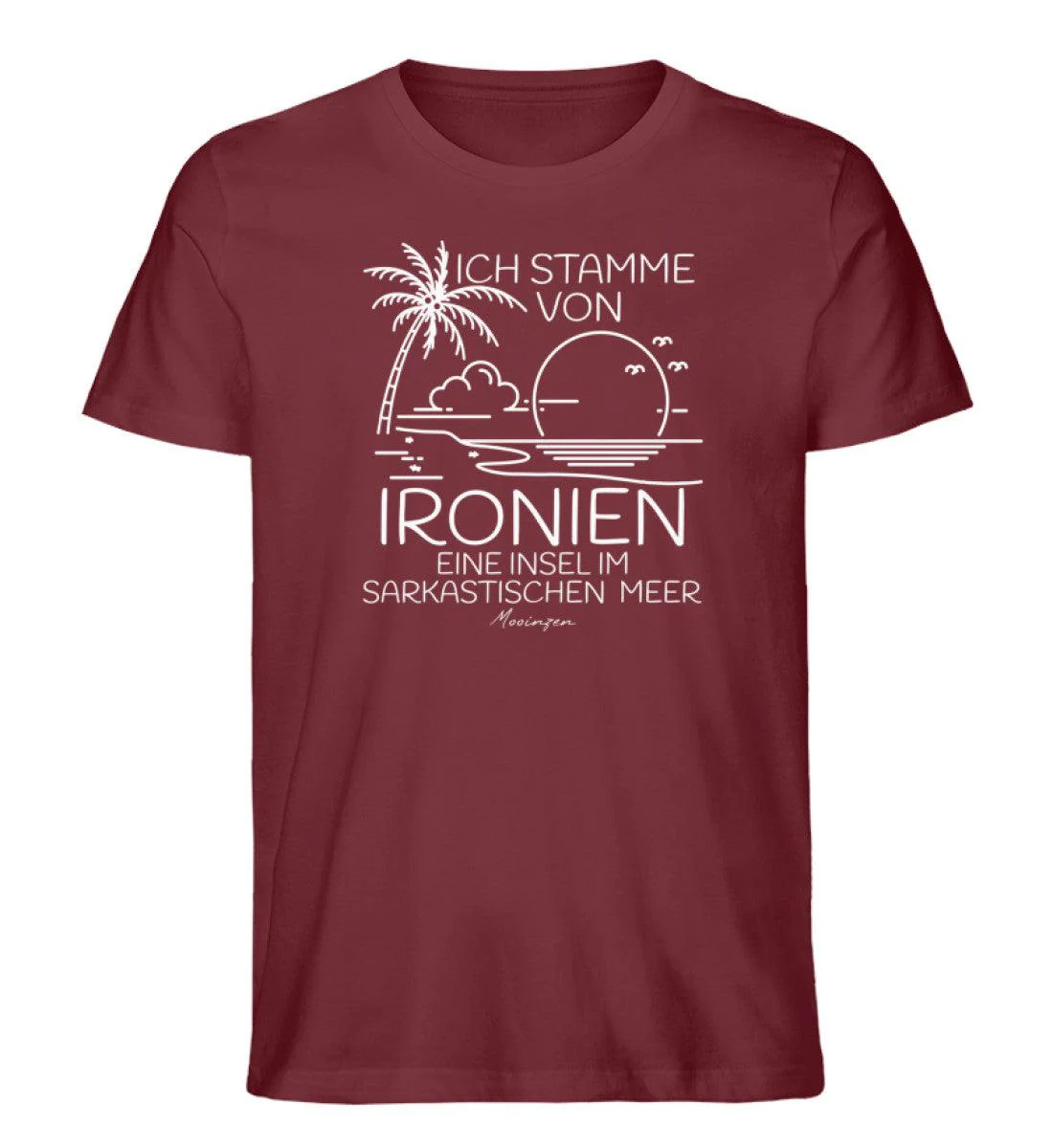 Ich stamme von Ironien Sarkastischen Meer · Herren Premium Bio T-Shirt - Image 4