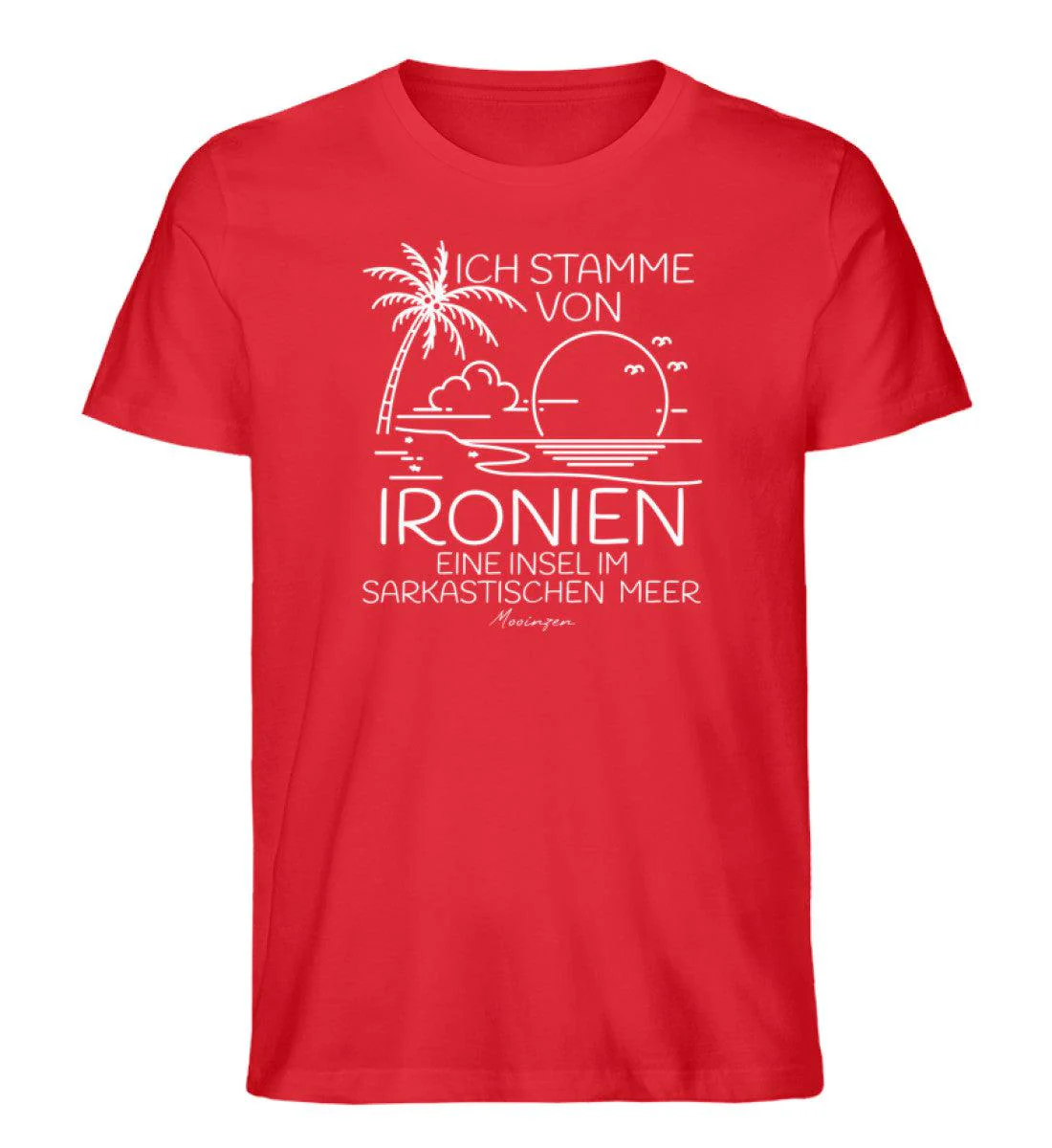 Ich stamme von Ironien Sarkastischen Meer · Herren Premium Bio T-Shirt - Image 5