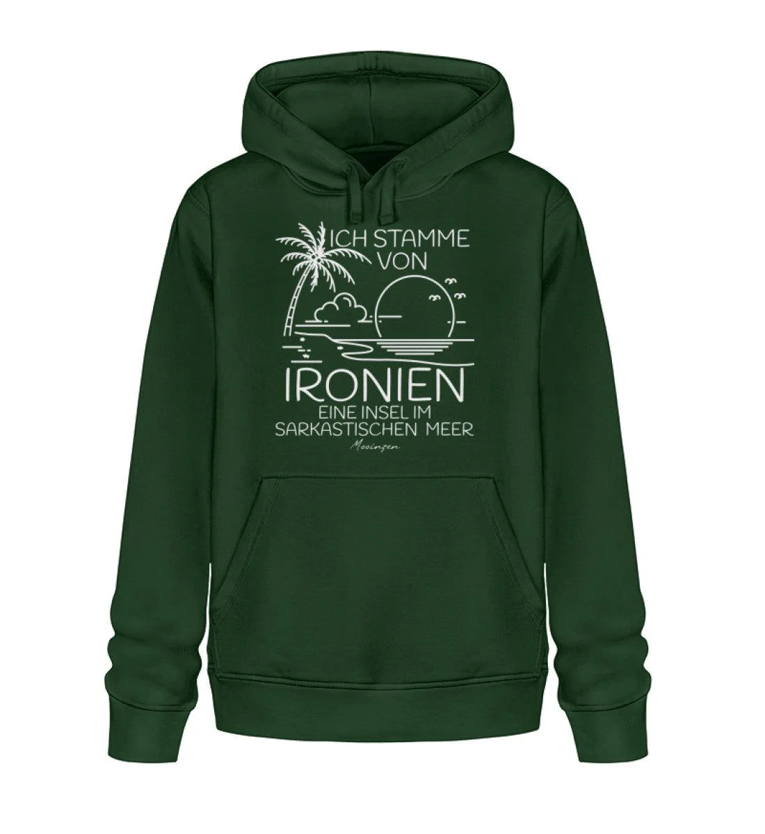 Ich stamme von Ironien Sarkastischen Meer · Unisex Bio Hoodie - Image 4