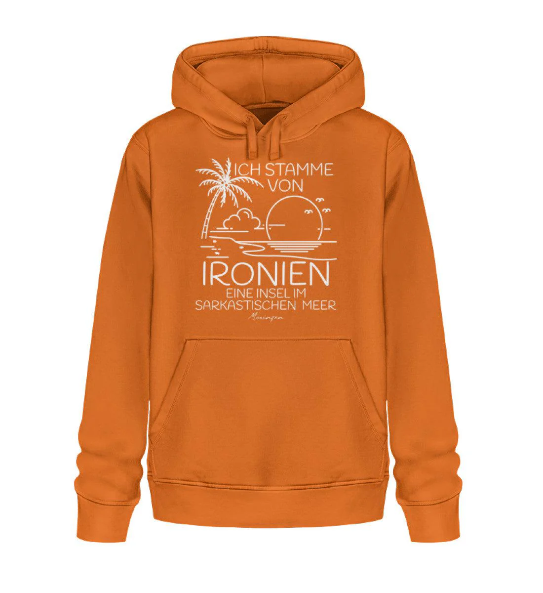 Ich stamme von Ironien Sarkastischen Meer · Unisex Bio Hoodie - Image 5