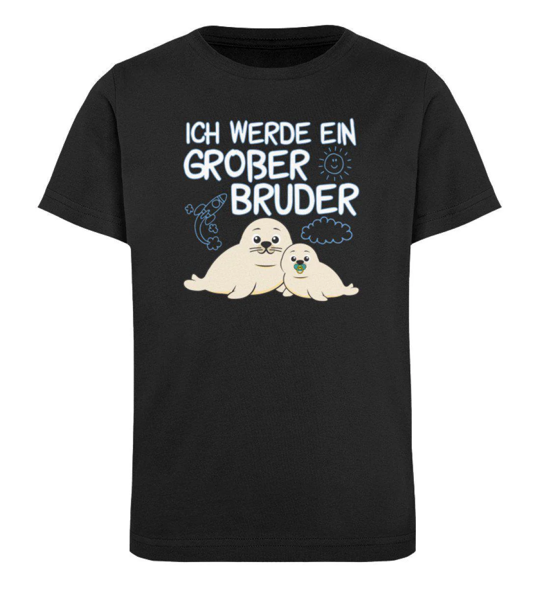 Ich werde ein Großer Bruder · Kinder Premium Bio T-Shirt