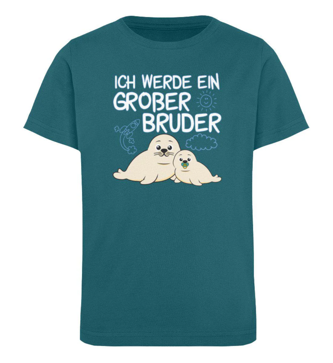 Ich werde ein Großer Bruder · Kinder Premium Bio T-Shirt - Image 2
