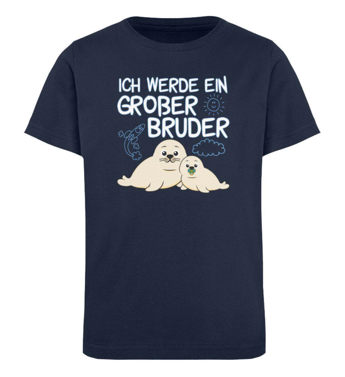 Ich werde ein Großer Bruder · Kinder Premium Bio T-Shirt - Image 3