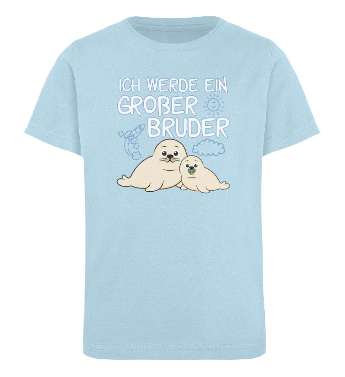 Ich werde ein Großer Bruder · Kinder Premium Bio T-Shirt - Image 4