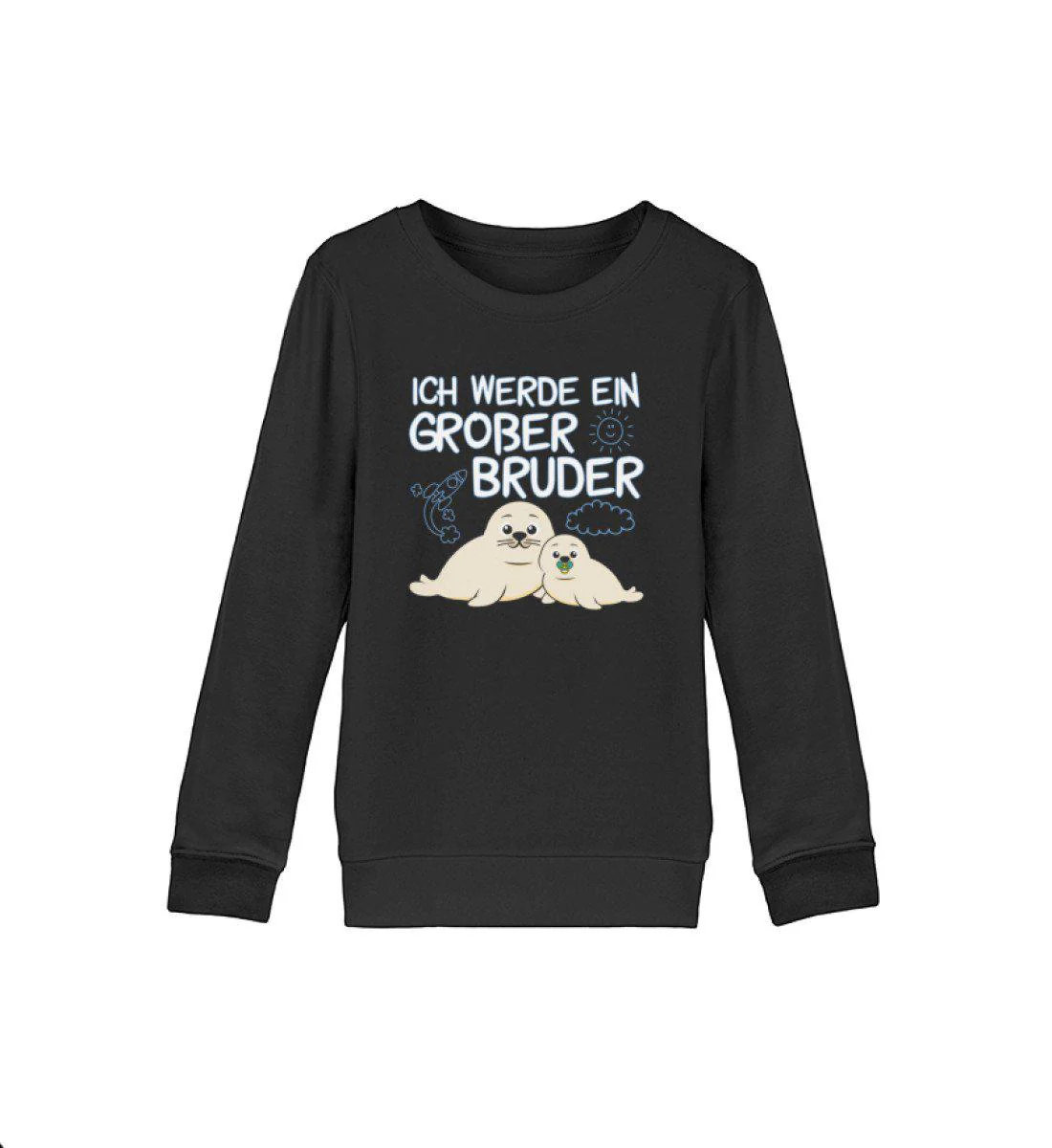 Ich werde ein Großer Bruder · Kinder Premium Bio Sweatshirt