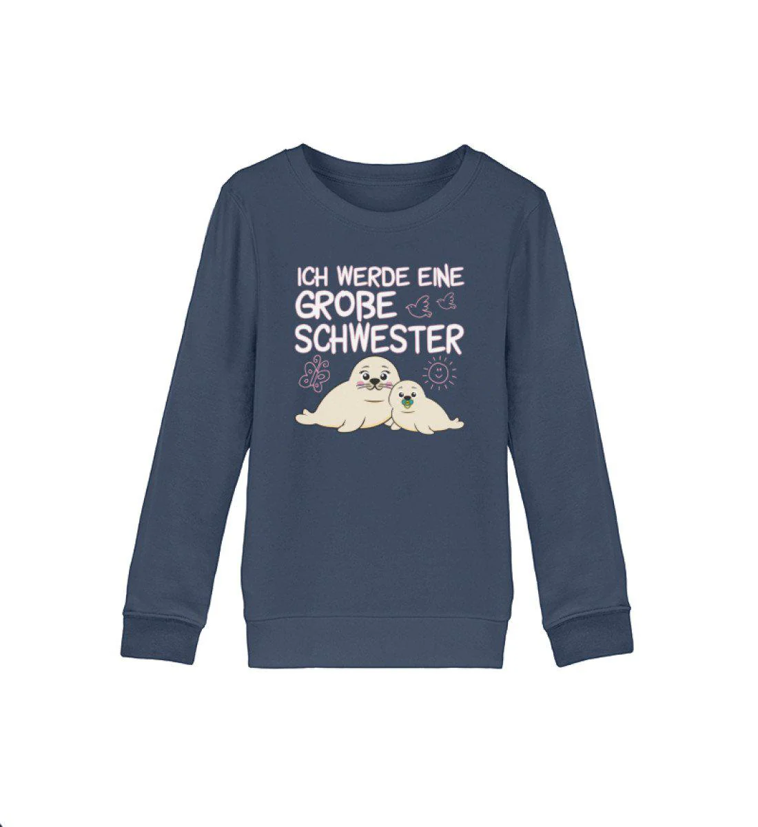 Ich werde eine große Schwester · Kinder Premium Bio Sweatshirt - Image 2