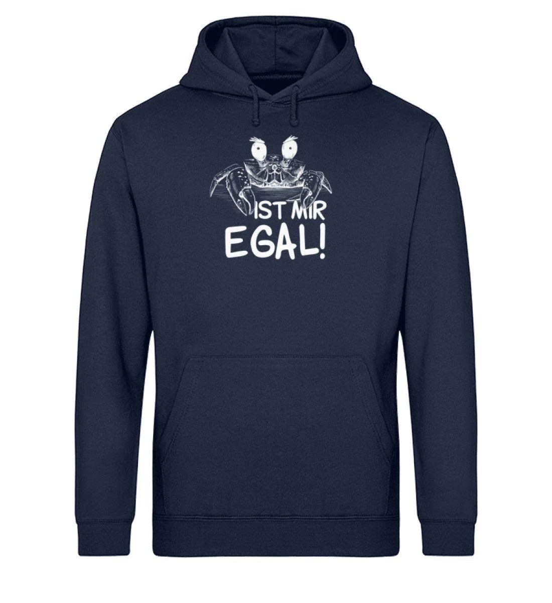 Ist mir egal Krabbe · Unisex Bio Hoodie - Image 2