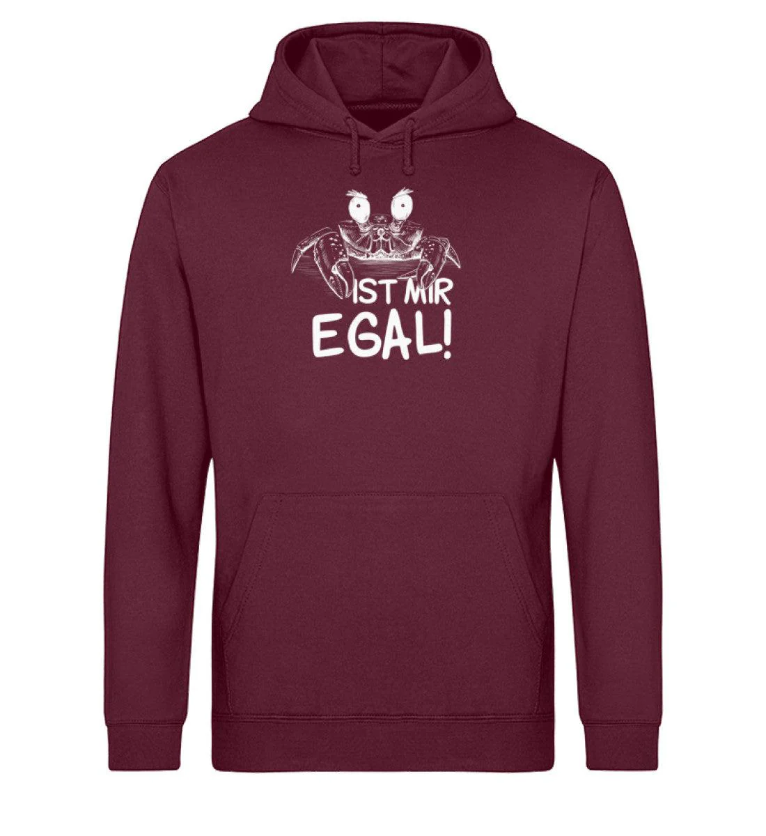 Ist mir egal Krabbe · Unisex Bio Hoodie - Image 3