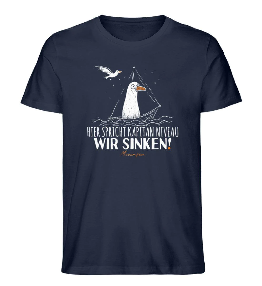 Kapitän Niveau wir sinken  · Herren Premium Bio T-Shirt - Image 2