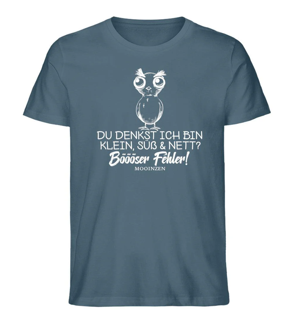 Klein, süß & nett böööser fehler · Herren Premium Bio T-Shirt - Image 3