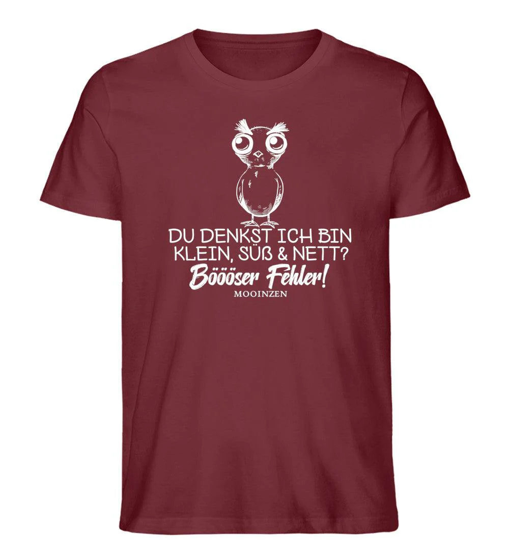 Klein, süß & nett böööser fehler · Herren Premium Bio T-Shirt - Image 4