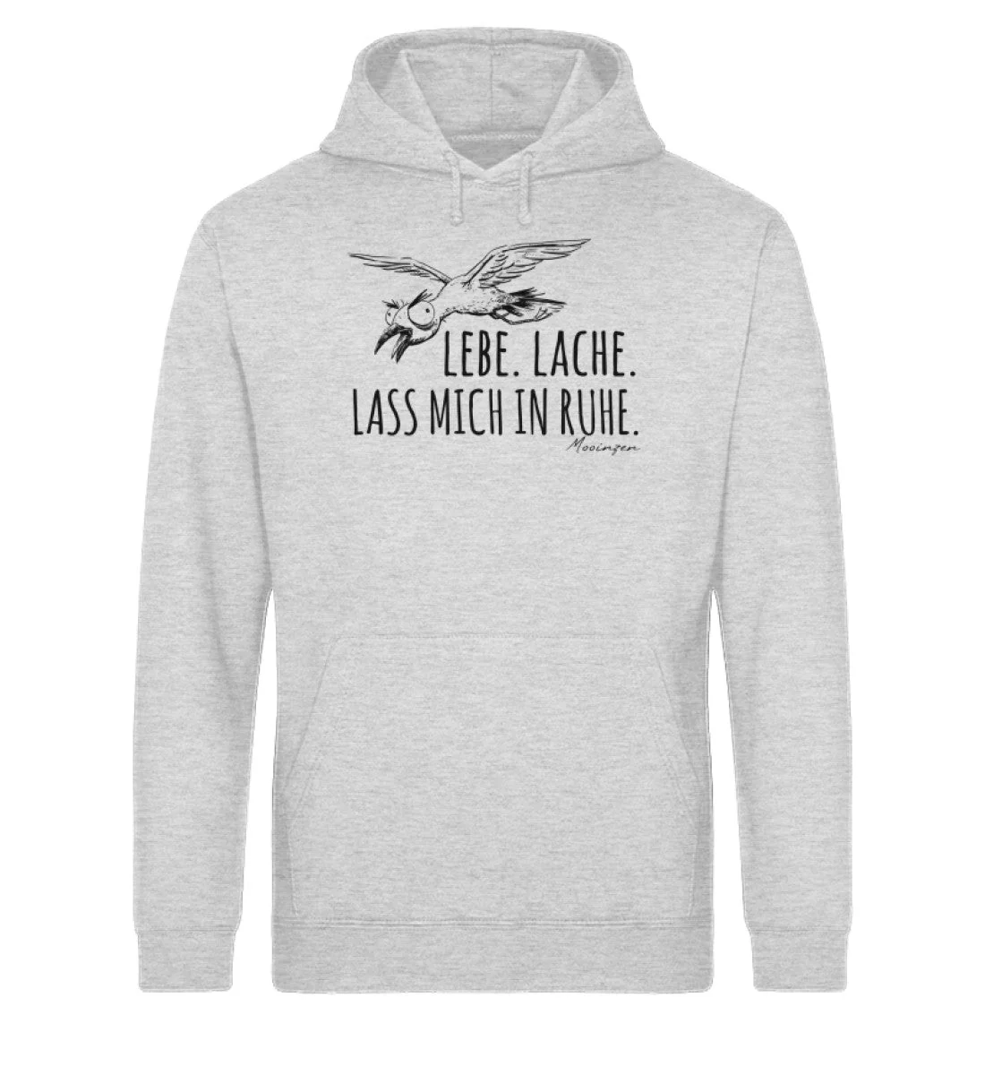 Lebe Lache Lass mich in Ruhe · Unisex Bio Hoodie - Image 2