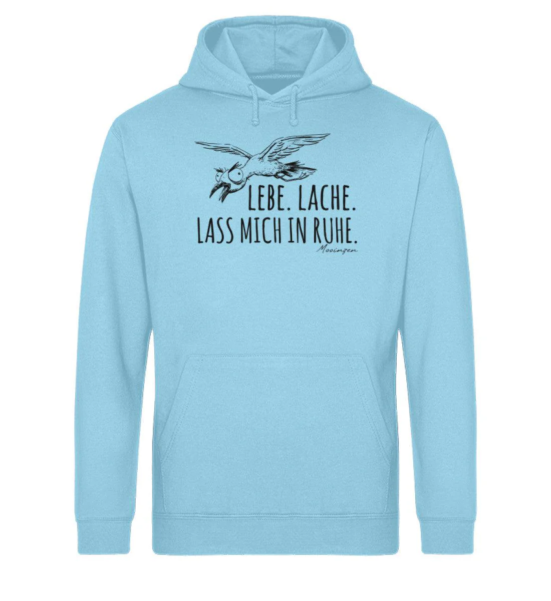 Lebe Lache Lass mich in Ruhe · Unisex Bio Hoodie - Image 4