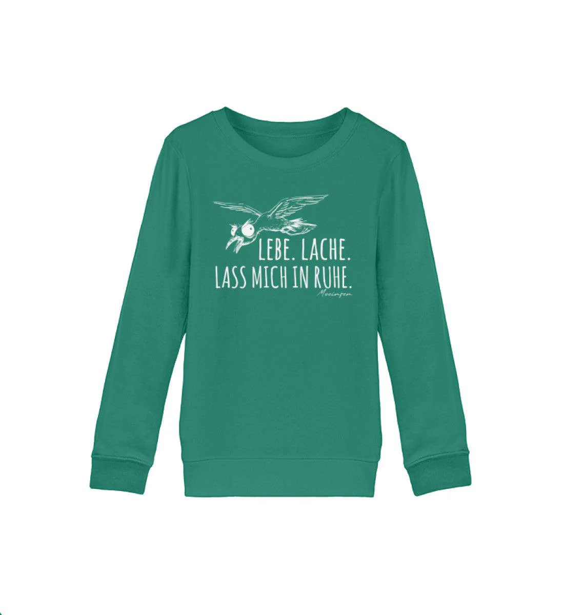 Lebe Lache Lass mich in Ruhe weiß · Kinder Premium Bio Sweatshirt - Image 3