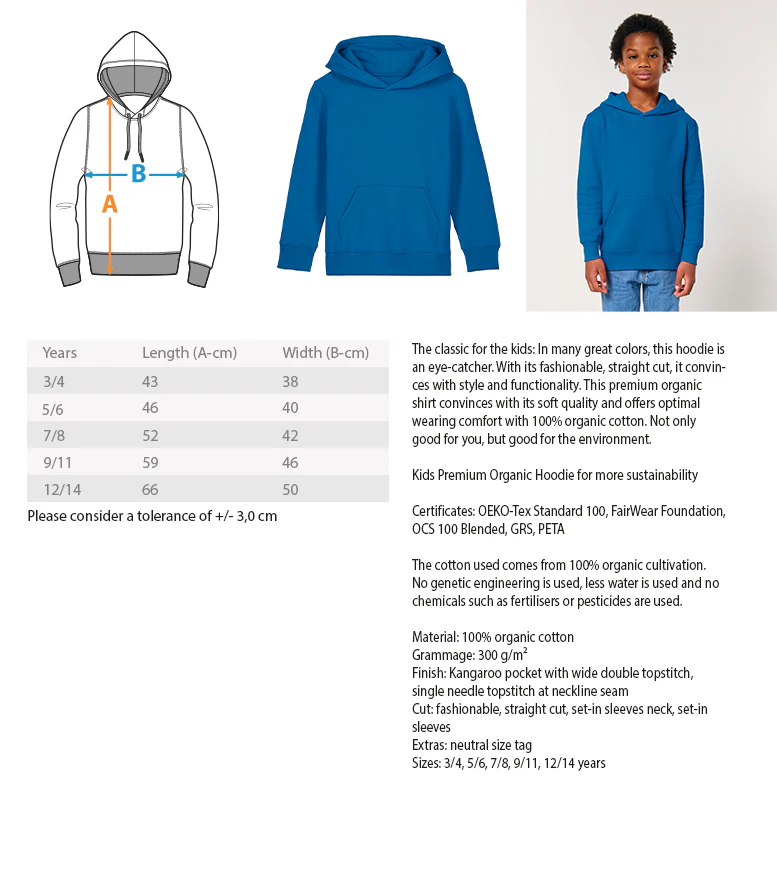 Lebe Lache Lasse mich in Ruhe · Kinder Premium Bio Hoodie - Image 6