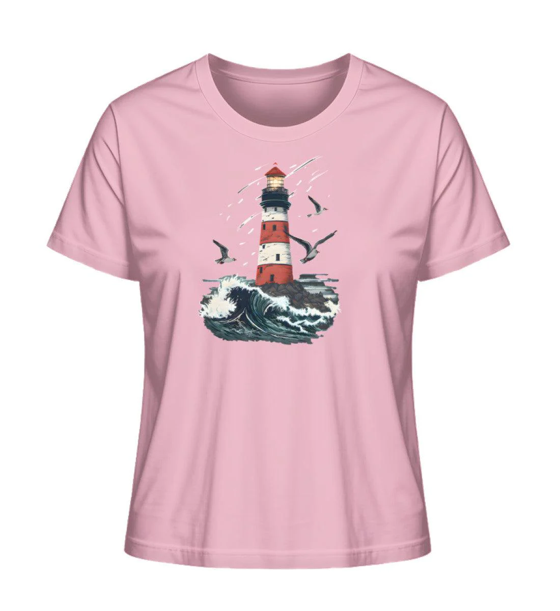 Leuchtturm im Sturm · Damen Premium Bio T-Shirt 2.0 - Image 4