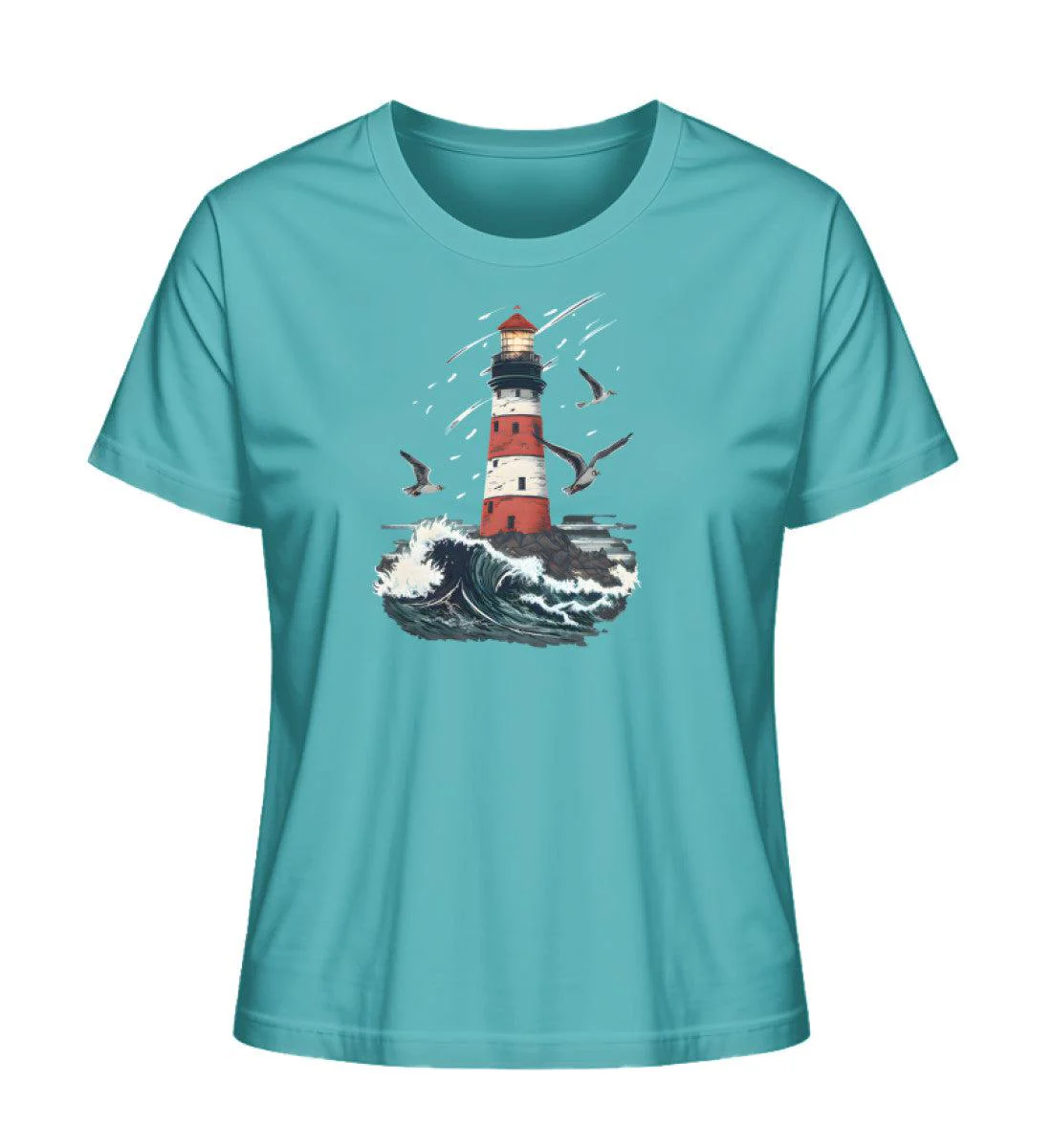 Leuchtturm im Sturm · Damen Premium Bio T-Shirt 2.0 - Image 5