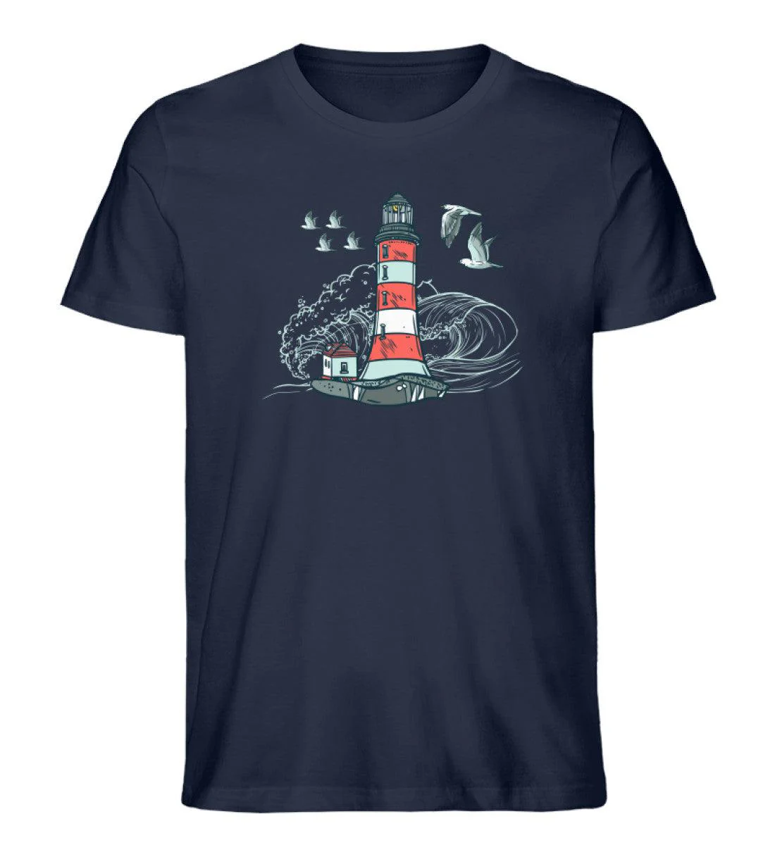 Leuchtturm im Sturm · Herren Premium Bio T-Shirt - Image 5