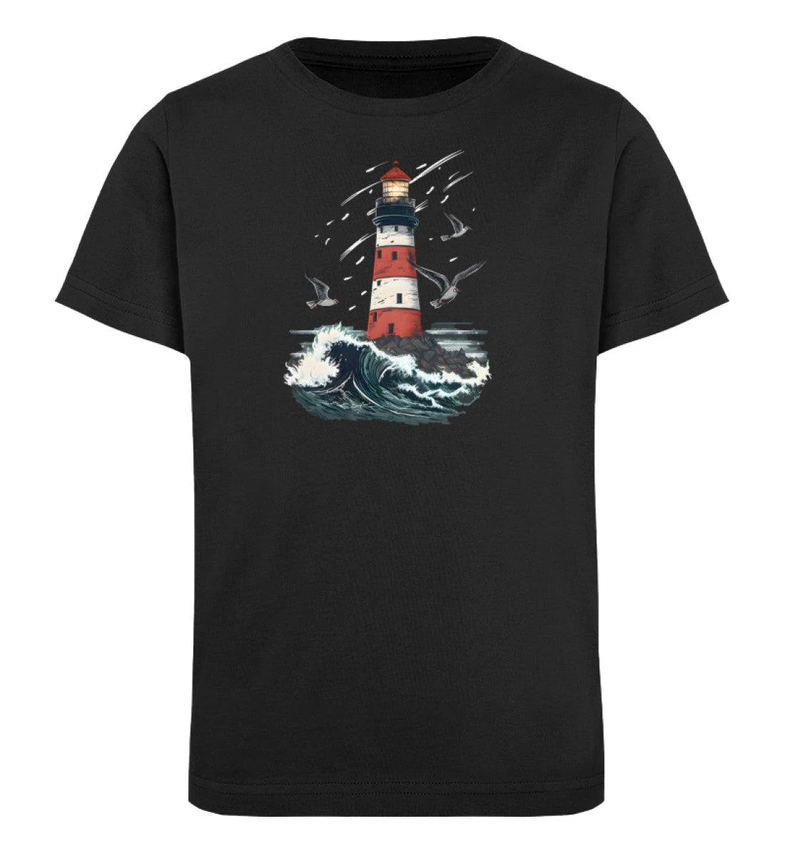 Leuchtturm Wellen · Kinder Premium Bio T-Shirt