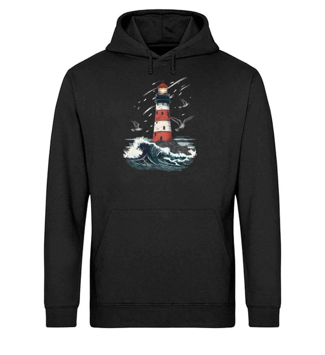 Leuchtturm Wellen · Unisex Bio Hoodie