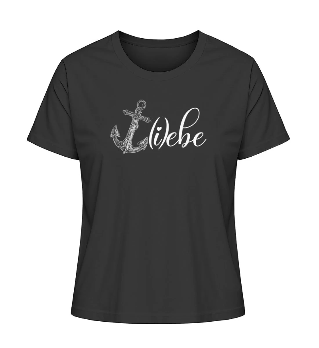 Liebe Lebe Anker · Damen Premium Bio T-Shirt 2.0