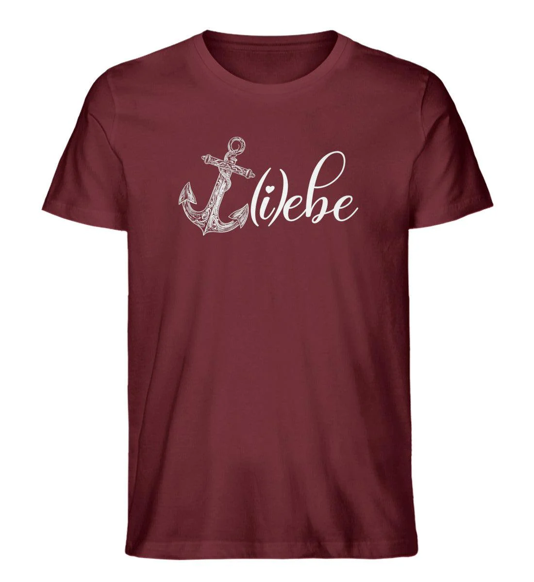 Liebe Lebe Anker · Herren Premium Bio T-Shirt - Image 4
