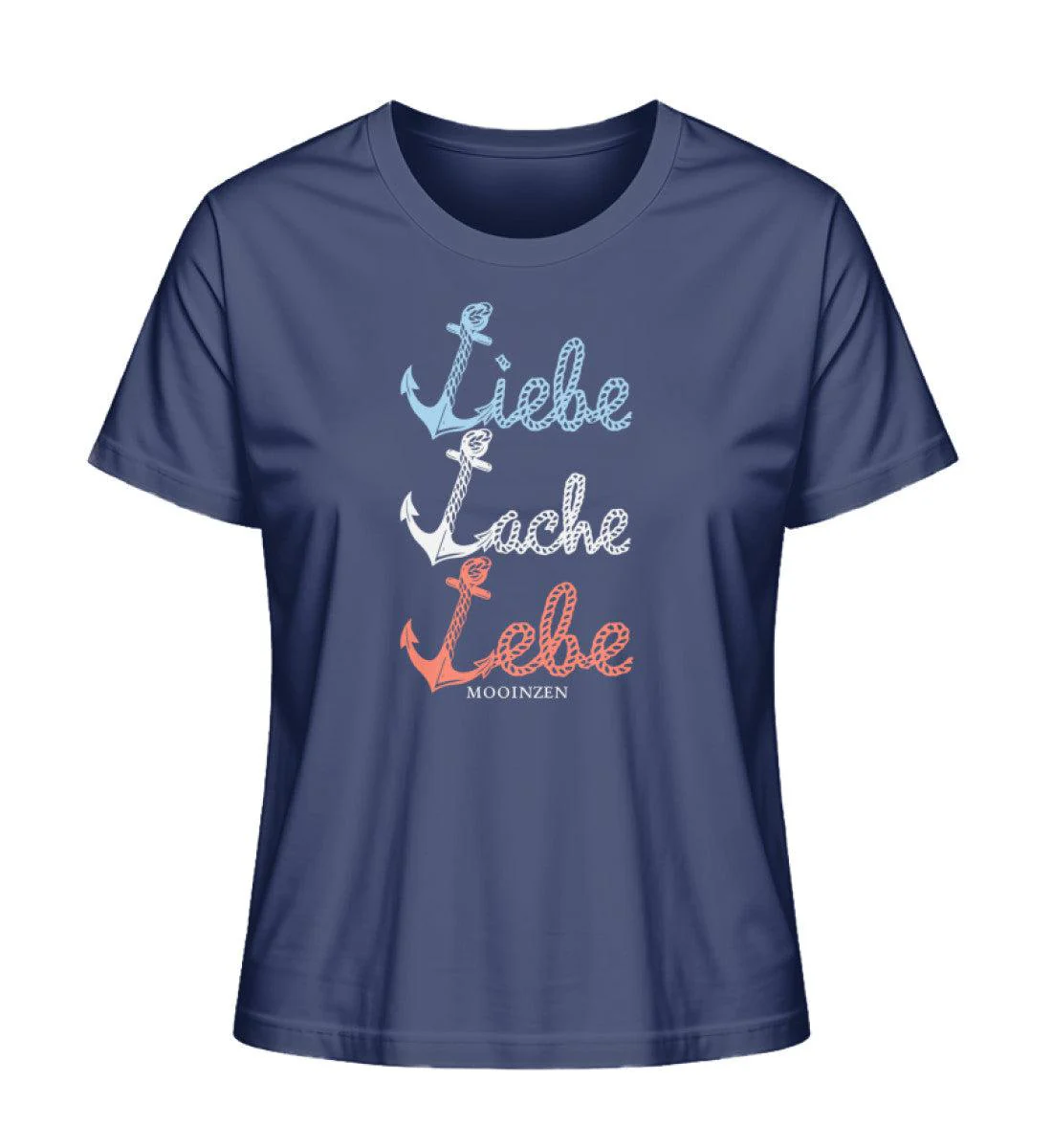 Liebe Lache Lebe   · Damen Premium Bio T-Shirt 2.0 - Image 3