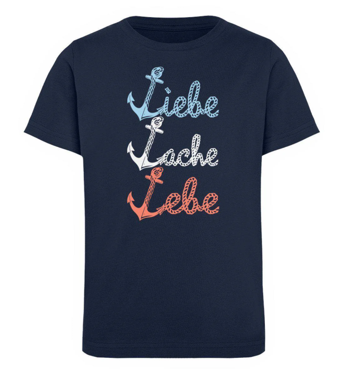 Liebe Lache Lebe · Kinder Premium Bio T-Shirt - Image 3