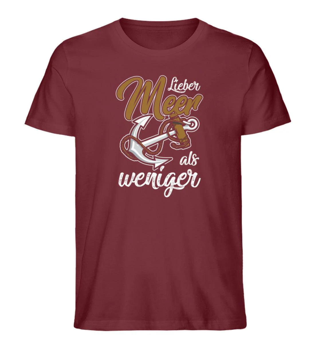 Lieber Meer als weniger · Herren Premium Bio T-Shirt - Image 4