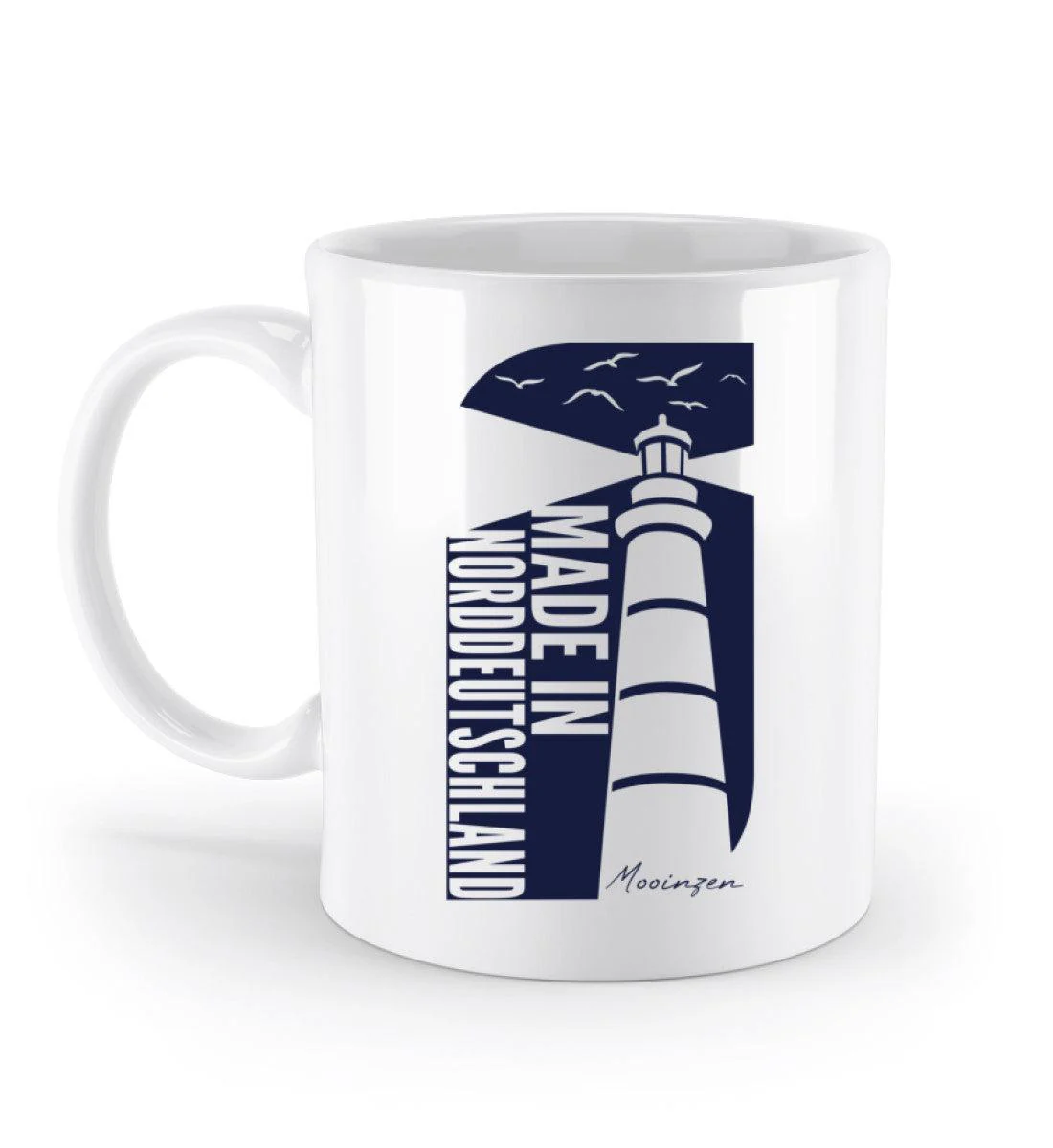 Made in Norddeutschland · Keramik Tasse weiß