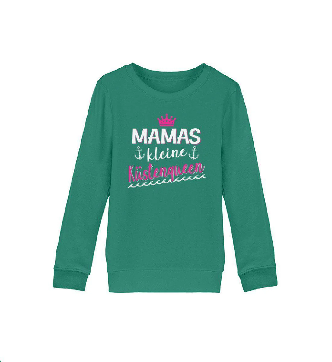 Mamas kleine Küstenqueen · Kinder Premium Bio Sweatshirt - Image 3
